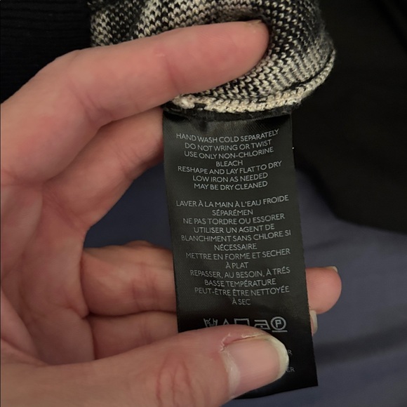 Anthropologie Maeve Black and Cream Knit Top - Picture 6 of 6